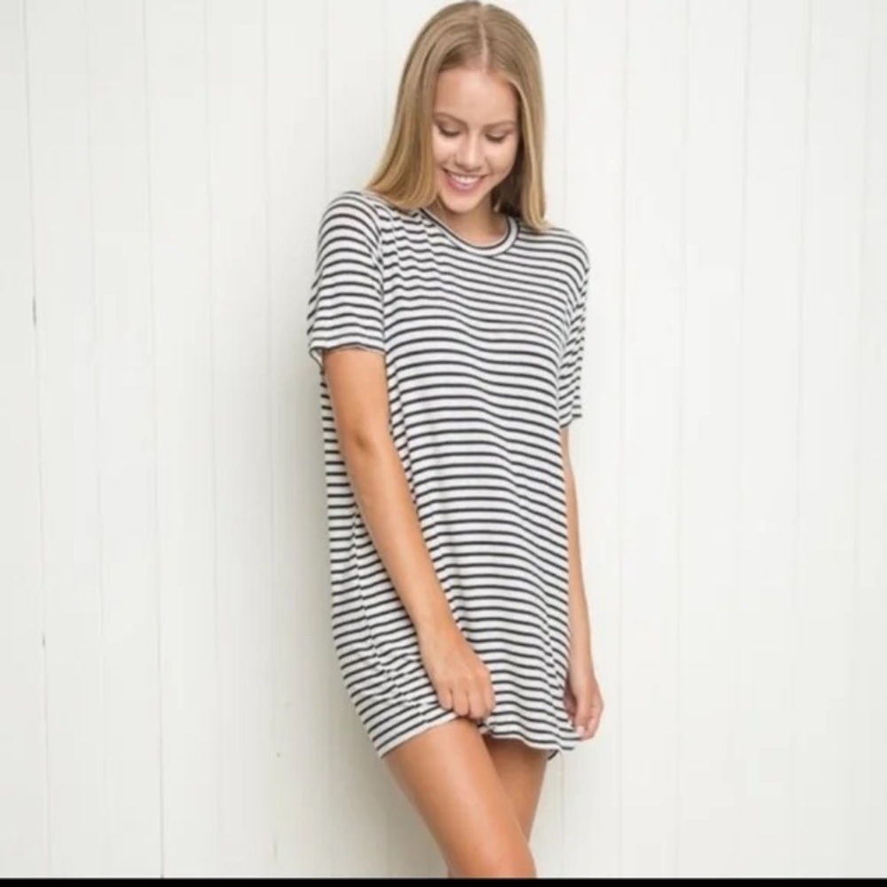 Brandy Melville Striped T-Shirt Dress